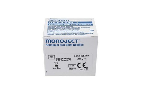 MONOJECT BLUNTNEEDLES 22GX1-1/2 25 ST