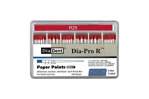 PAPER P DIADENT DIAPRO ROOD R25 100ST