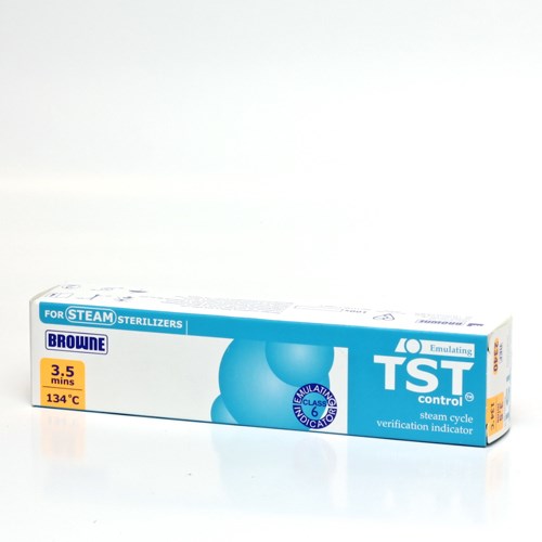 TST-STERILISATIE TESTSTRIPS MEDICA BROWNE 134*