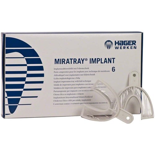 MIRATRAY IMPLANT ASS BOVEN+ONDER S+M+L 6ST
