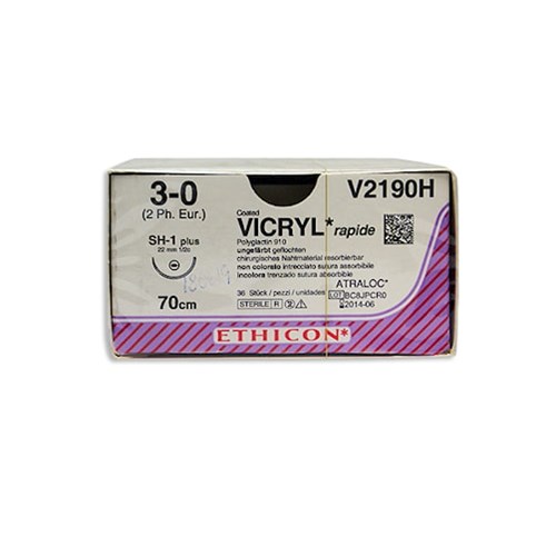 VICRYL RAPIDE 3-0 70CM SH-1 PLUS V2190H 36ST