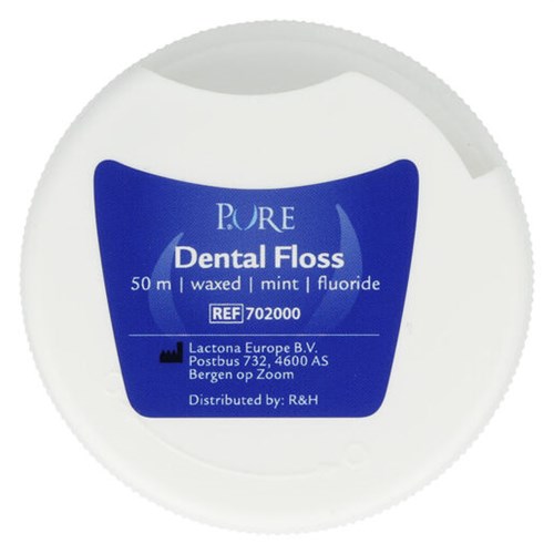 PURE DENTAL FLOSS WAXED 50M