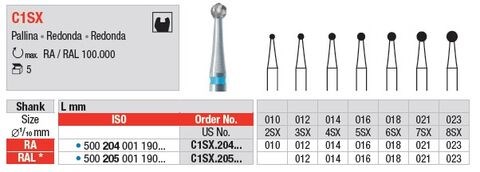 HM BOREN EDENTA RAL C1SX-016 500.205.001.190.016 5ST