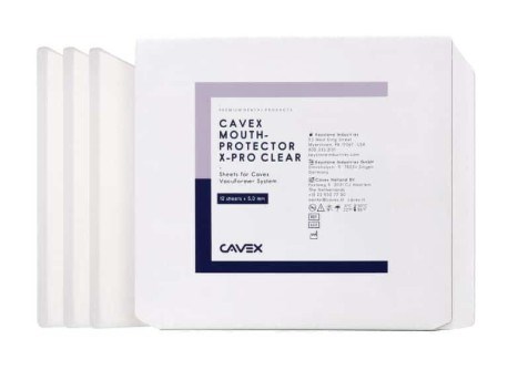 VACUFORMER CAVEX MOUTH PROTECTORS CLEAR VT033 5MM 12ST