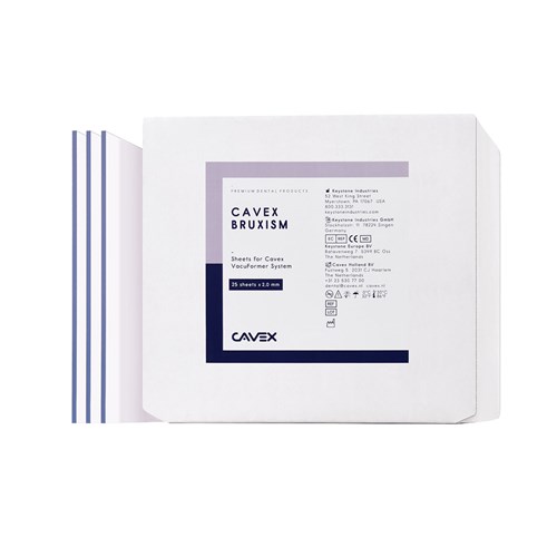 VACUFORMER CAVEX BRUXISM 2MM 25ST VT027.